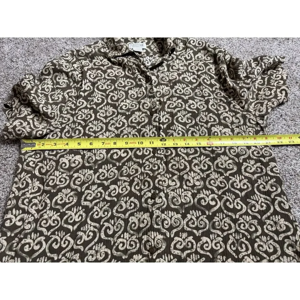 Vintage Banana Republic Safari Men's Camp Shirt Size Medium S/S 90s 80s